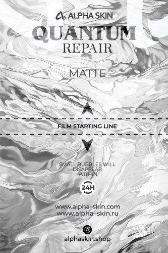 Alpha-Skin Film 50 pcs"Quantum Repair Matte"