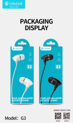 Headphones Celebrat G3 3.5mm Jack 1.2m