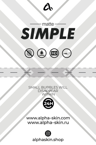 Alpha-Skin Hydrogel Film 50 pcs "Simple" Matte