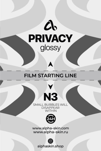 Alpha-Skin Film 10 pcs "Antispy Glossy" N3