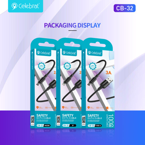 Cable Celebrat CB-32 A-L Lightning  2.4A