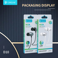 Headphones Celebrat D10 3.5mm Jack 1.2m