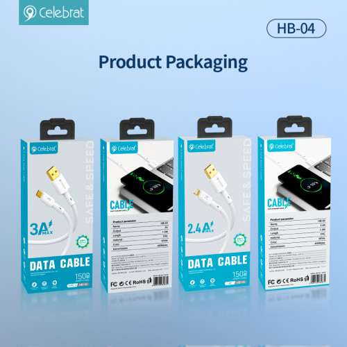 Cable Celebrat HB-04 A-C Type-c 3A 1.5M