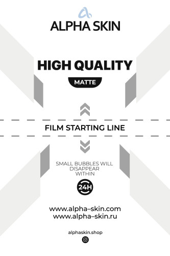 Alpha-Skin Film 50 pcs "High Quality TPU" Matte
