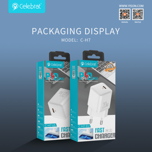 Şarj cihazı Celebrat C-H7-EU USB-C PD20W