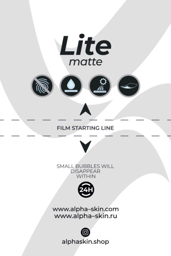 Clear Mat Tablet için Mat Alfa-Skin Filmi