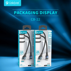 Cable Celebrat CB-22 A-C Type-c 3A 1.2M